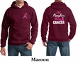 Mens Hoodie Pink Ribbon Tougher than Cancer Front & Back Print Hoody