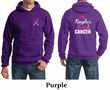 Mens Hoodie Pink Ribbon Tougher than Cancer Front & Back Print Hoody