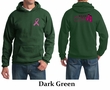 Mens Hoodie Pink Ribbon Walkin For a Cure Front & Back Print Hoody