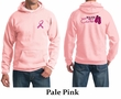 Mens Hoodie Pink Ribbon Walkin For a Cure Front & Back Print Hoody