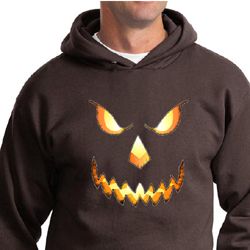 Mens Hoodie Pumpkin Head Hoody