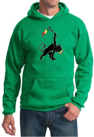 Mens Hoodie Rasta Triangle Hoody