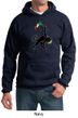 Mens Hoodie Rasta Triangle Hoody