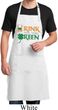 Mens Irish Apron Drink Til Yer Green Full Length Apron with Pockets