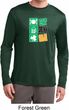 Mens Irish Eat Drink Be Irish Dry Wicking Long Sleeve Tee T-Shirt