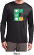 Mens Irish Eat Drink Be Irish Dry Wicking Long Sleeve Tee T-Shirt