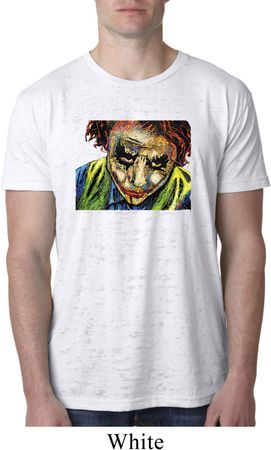 Mens Joker Face Burnout Shirt