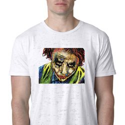 Mens Joker Face Burnout Shirt
