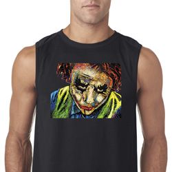 Mens Joker Face Sleeveless Shirt