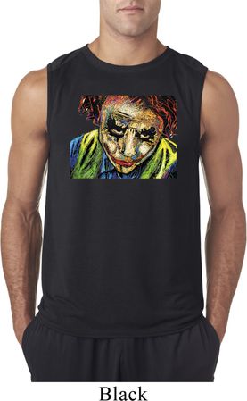 Mens Joker Face Sleeveless Shirt