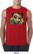 Mens Joker Face Sleeveless Shirt