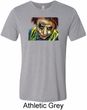 Mens Joker Face Tri Blend Crewneck Shirt
