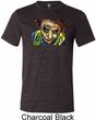 Mens Joker Face Tri Blend Crewneck Shirt
