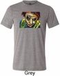 Mens Joker Face Tri Blend Crewneck Shirt