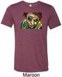Mens Joker Face Tri Blend Crewneck Shirt