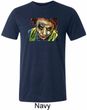 Mens Joker Face Tri Blend Crewneck Shirt