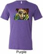 Mens Joker Face Tri Blend Crewneck Shirt
