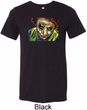 Mens Joker Face Tri Blend Crewneck Shirt