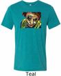 Mens Joker Face Tri Blend Crewneck Shirt