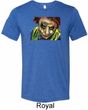 Mens Joker Face Tri Blend Crewneck Shirt