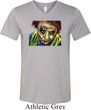 Mens Joker Face Tri Blend V-neck Shirt