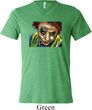 Mens Joker Face Tri Blend V-neck Shirt