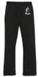 Mens Lightweight Yoga Pants - Buddha Profile - Black