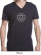 Mens Lightweight Yoga T-shirt - Anahata Chakra V-neck Tee Shirt