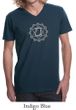 Mens Lightweight Yoga T-shirt - Anahata Chakra V-neck Tee Shirt