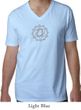 Mens Lightweight Yoga T-shirt - Anahata Chakra V-neck Tee Shirt