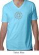 Mens Lightweight Yoga T-shirt - Anahata Chakra V-neck Tee Shirt