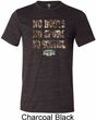 Mens Mossy Oak No Boots No Spurs No Service Tri Blend Crewneck Shirt
