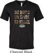 Mens Mossy Oak No Boots No Spurs No Service Tri Blend V-neck Shirt