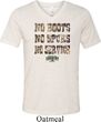 Mens Mossy Oak No Boots No Spurs No Service Tri Blend V-neck Shirt