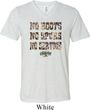 Mens Mossy Oak No Boots No Spurs No Service Tri Blend V-neck Shirt