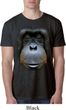 Mens Orangutan Shirt Big Orangutan Face Burnout T-Shirt