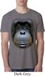 Mens Orangutan Shirt Big Orangutan Face Burnout T-Shirt