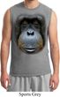 Mens Orangutan Shirt Big Orangutan Face Muscle Tee T-Shirt