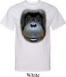Mens Orangutan Shirt Big Orangutan Face Tall Tee T-Shirt