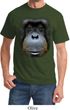 Mens Orangutan Shirt Big Orangutan Face Tee T-Shirt