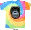 Mens Orangutan Shirt Big Orangutan Face Tie Dye T-shirt