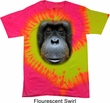 Mens Orangutan Shirt Big Orangutan Face Tie Dye T-shirt