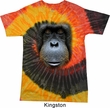 Mens Orangutan Shirt Big Orangutan Face Tie Dye T-shirt