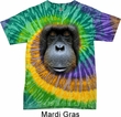Mens Orangutan Shirt Big Orangutan Face Tie Dye T-shirt