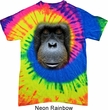 Mens Orangutan Shirt Big Orangutan Face Tie Dye T-shirt