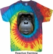 Mens Orangutan Shirt Big Orangutan Face Tie Dye T-shirt