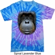 Mens Orangutan Shirt Big Orangutan Face Tie Dye T-shirt