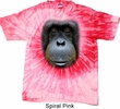Mens Orangutan Shirt Big Orangutan Face Tie Dye T-shirt