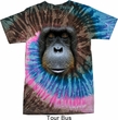 Mens Orangutan Shirt Big Orangutan Face Tie Dye T-shirt