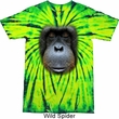 Mens Orangutan Shirt Big Orangutan Face Tie Dye T-shirt
